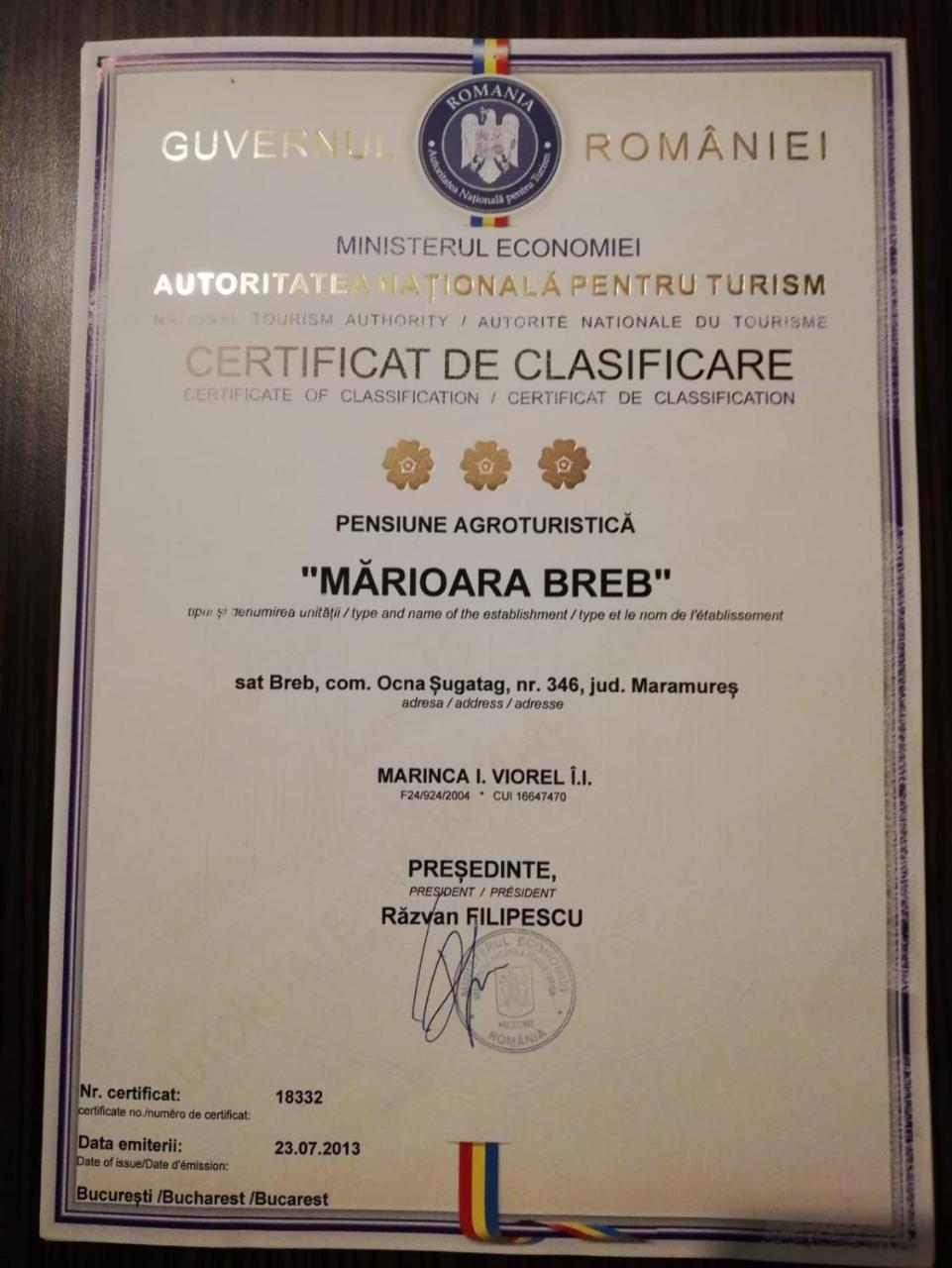 Pensiunea Marioara Breb Dış mekan fotoğraf